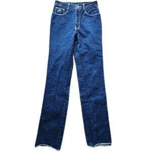 Jordache Jeans Horsehead VTG 80s Classic Blue High Waist Straight Leg Sz 30